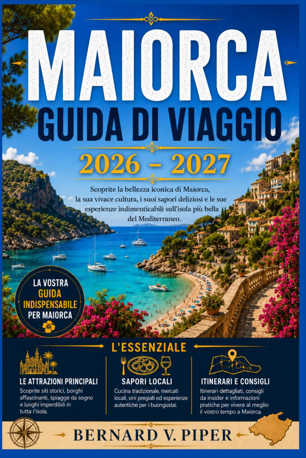 MAIORCA GUIDA DI VIAGGIO 2026-2027: Esplora Palma, la Serra de Tramuntana, i villaggi costieri, le spiagge, la cucina locale, i percorsi panoramici, ... e gli itinerari preconfezionati dell'isola.