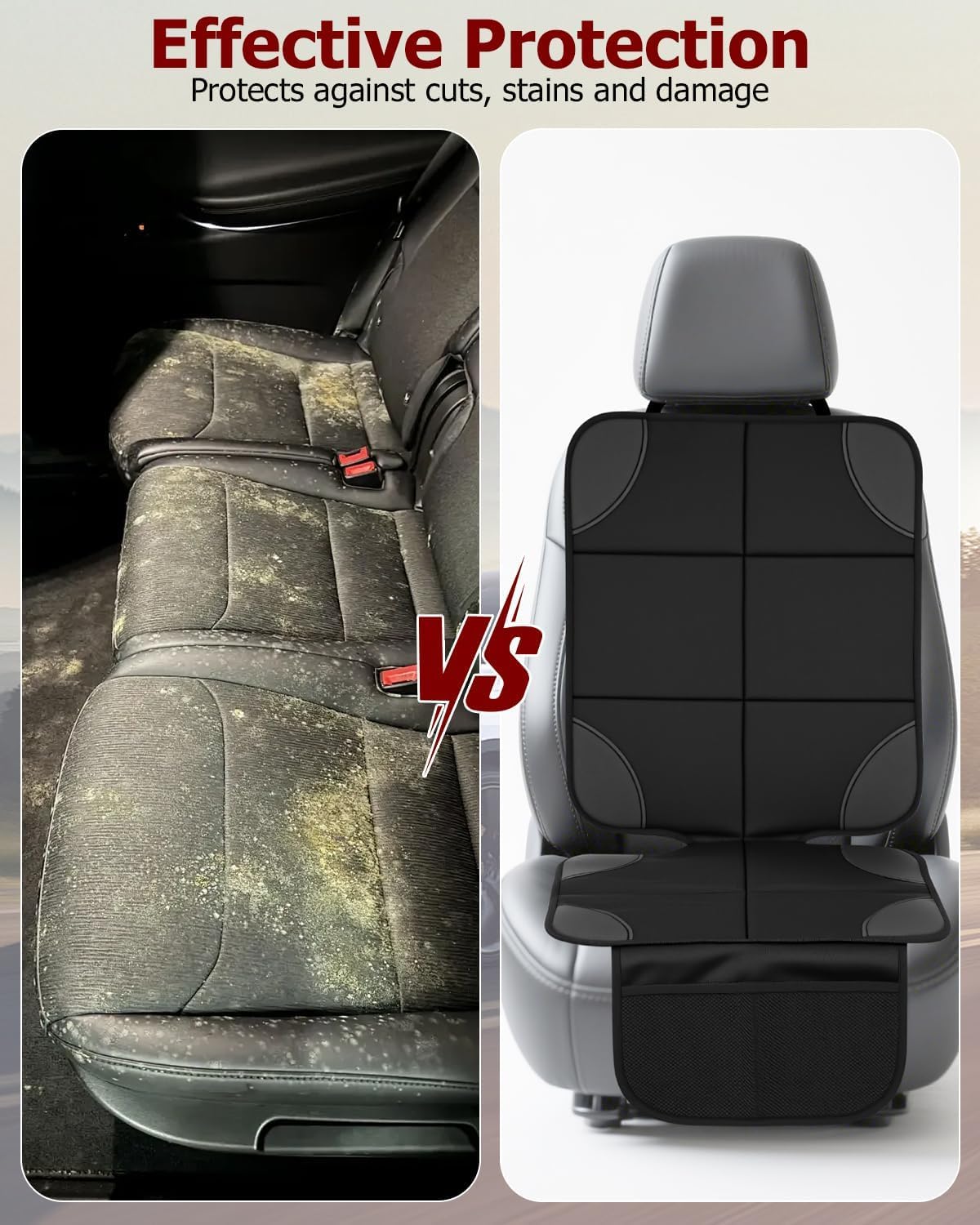 2 Pezzi Coprisedile Auto per SsangYong Musso Sports(P100)/Musso Pick-up