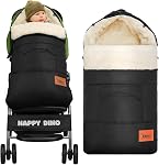 EAQ Winter Stoller Footmuff,Stroller Bunting Bag,Baby Stroller Sleeping Bag Warm Thick Lamb Fleece Windproof Baby Car Seat Cover for Strollers/Prams/Pushchairs