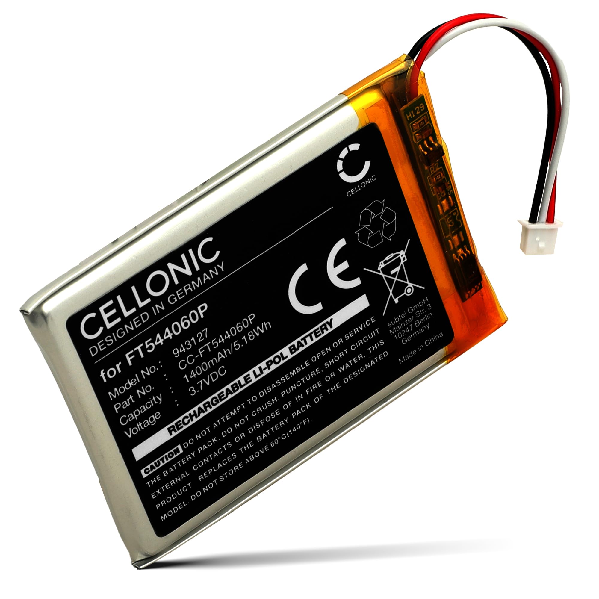 CELLONIC, Batería para Vigilabebes Compatible con Babymoov Yoo-Moov, Yoo-Travel, Yoo-Feel (1400mAh)