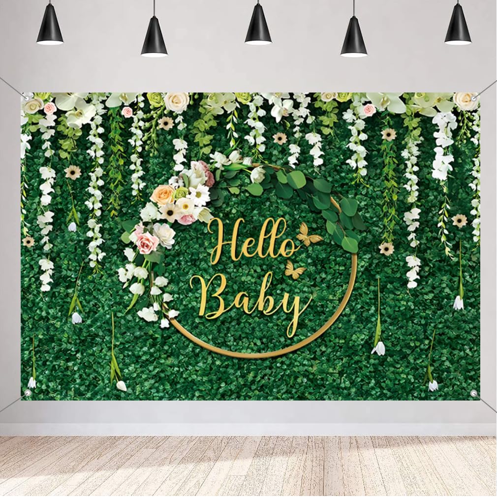 "It's A Girl" Babyparty-Banner – Vinyl-Plakat 150x90 Cm Mit Blumen, Für Fotohintergrund & Deko