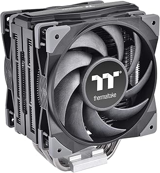 Thermaltake TOUGHAIR 510 - Enfriador de CPU TDP de 180 W, enchufe universal Intel/AMD (LGA 1700/1200), ventilador PWM de alta presión estática dual de 4.724 in y 2000 RPM con tubos de calor de cobre Thermaltake TOUGHAIR 510 - Enfriador de CPU TDP de 180 W, enchufe universal Intel/AMD (LGA 1700/1200), ventilador PWM de alta presión estática dual de 4.724 in y 2000 RPM con tubos de calor de cobre