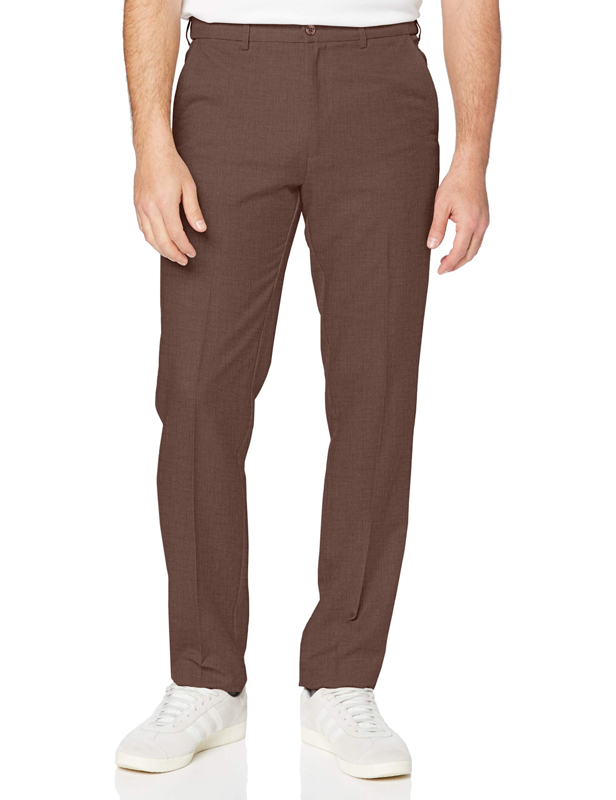 Farah Men's Brown (Taupe Marl ) Classic Roachman Trousers, Brown (Taupe Marl), XXXXX-Large (Manufacturer Size:46/33)