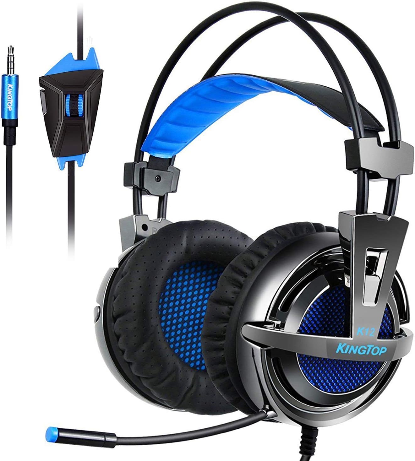 KINGTOP Computer Gaming Headset for PS4, Xbox One