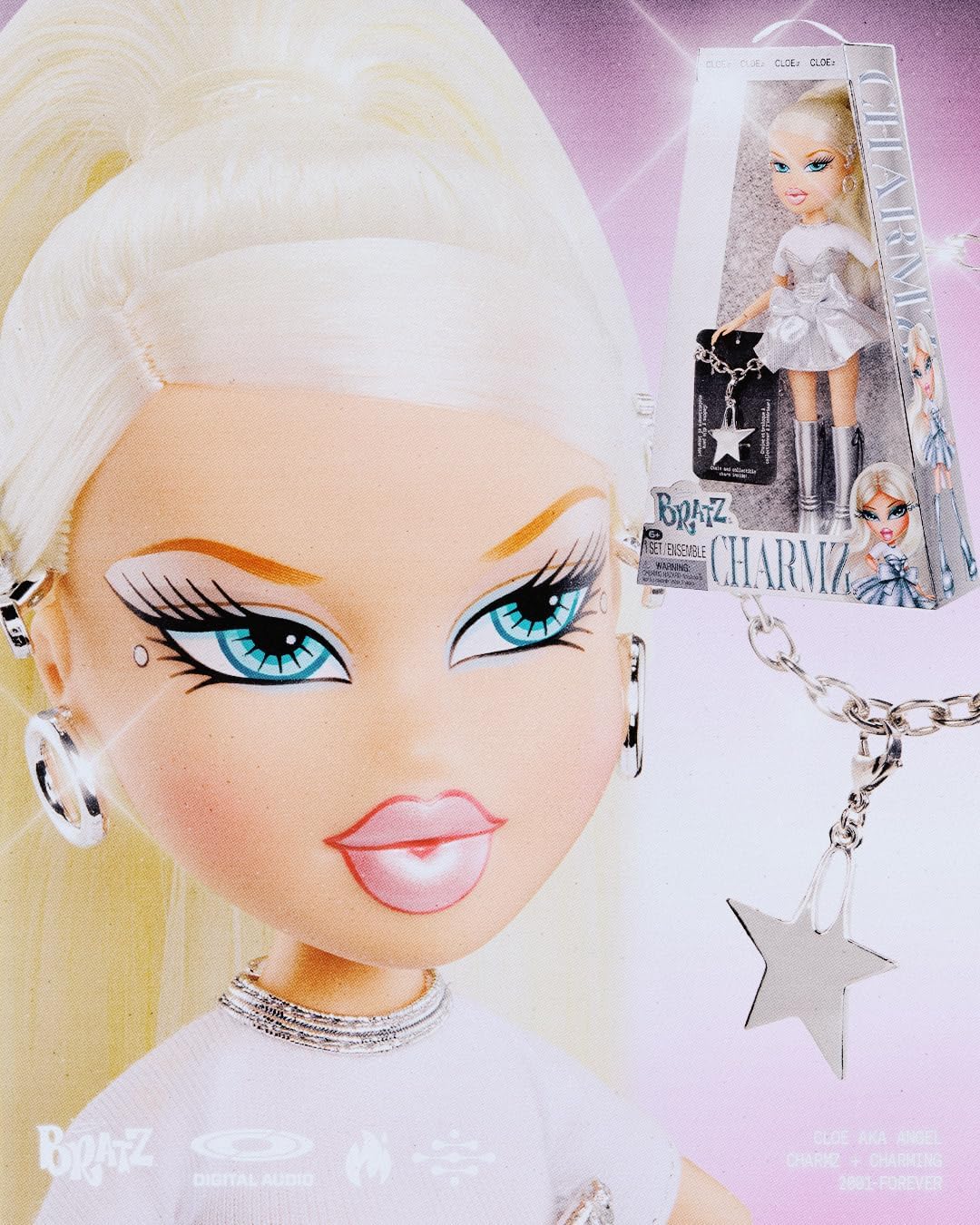 Bratz Charmz Cloe Fashion Doll with Collectible Charm Bracelet - Image 4