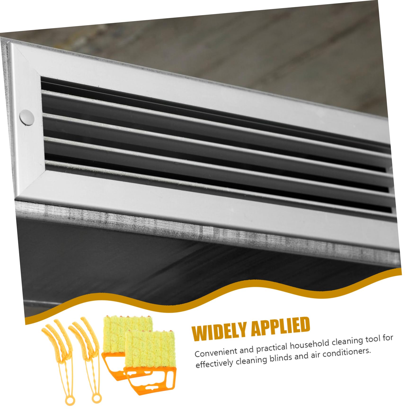 12 piezas Limpiaparabrisas for ventanas Cepillo for contraventanas portátil Herramienta de limpieza de persianas for ventanas Uso diario Limpiador de ventilación Limpiador de persianas for ventanas He