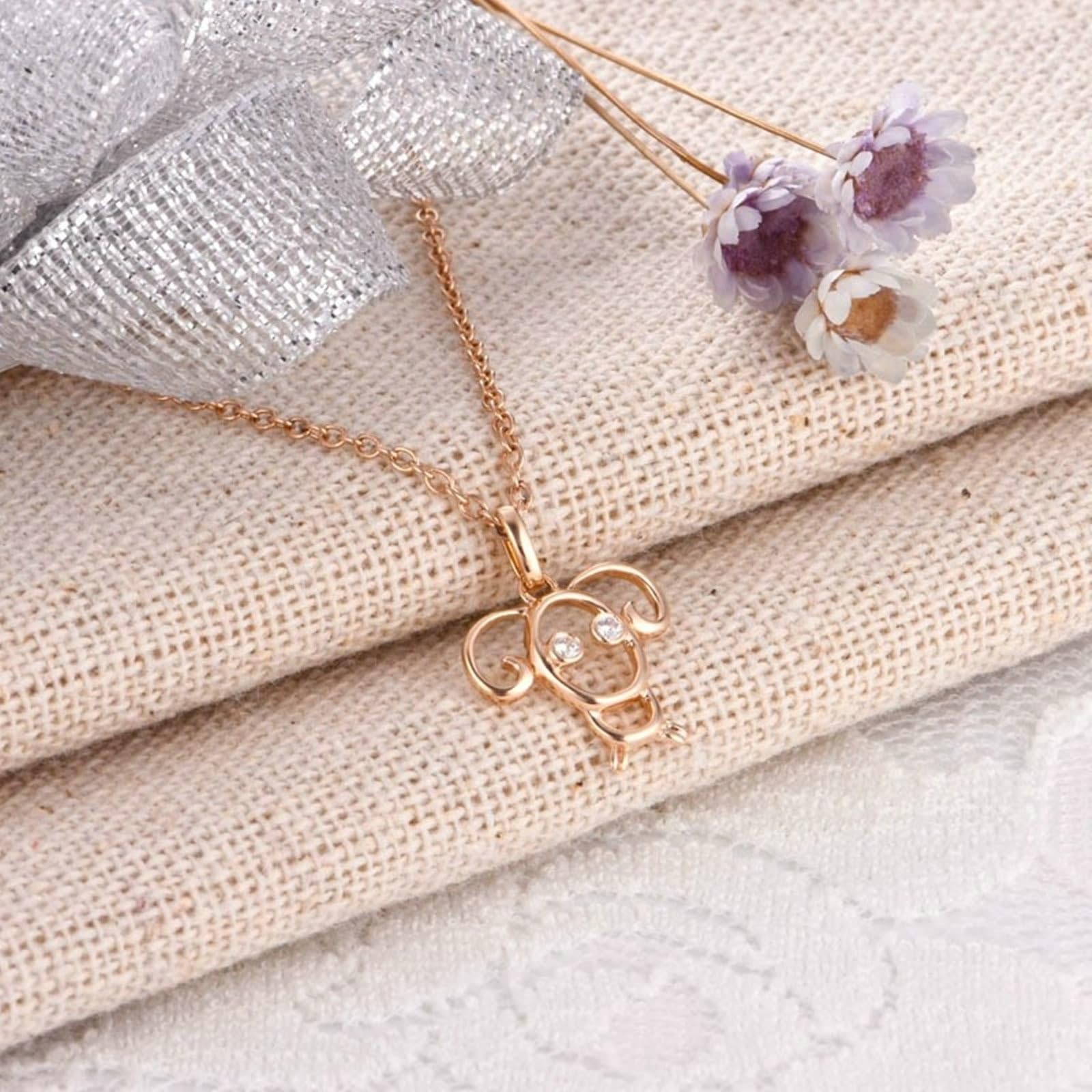 9K/18K Gold Halskette für Damen, Moissanit/Diamant Widder Edelstein Anhänger Schmuck Kettenlänge 18 Zoll