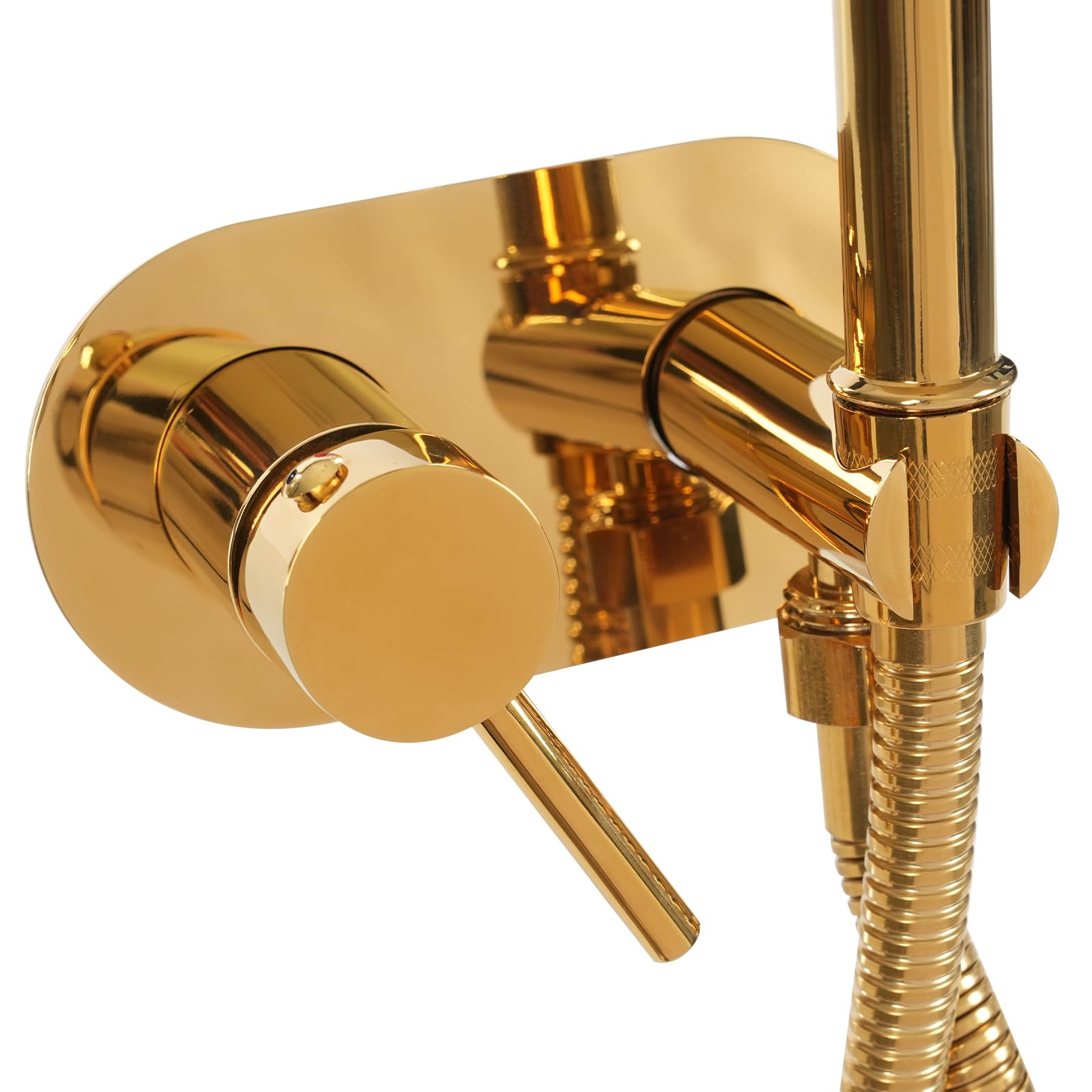 Bidet Spruzzatore a mano per WC, in acciaio inox, attacco G1/2, adatto per rubinetti, set con tubi doccia, bidet per WC