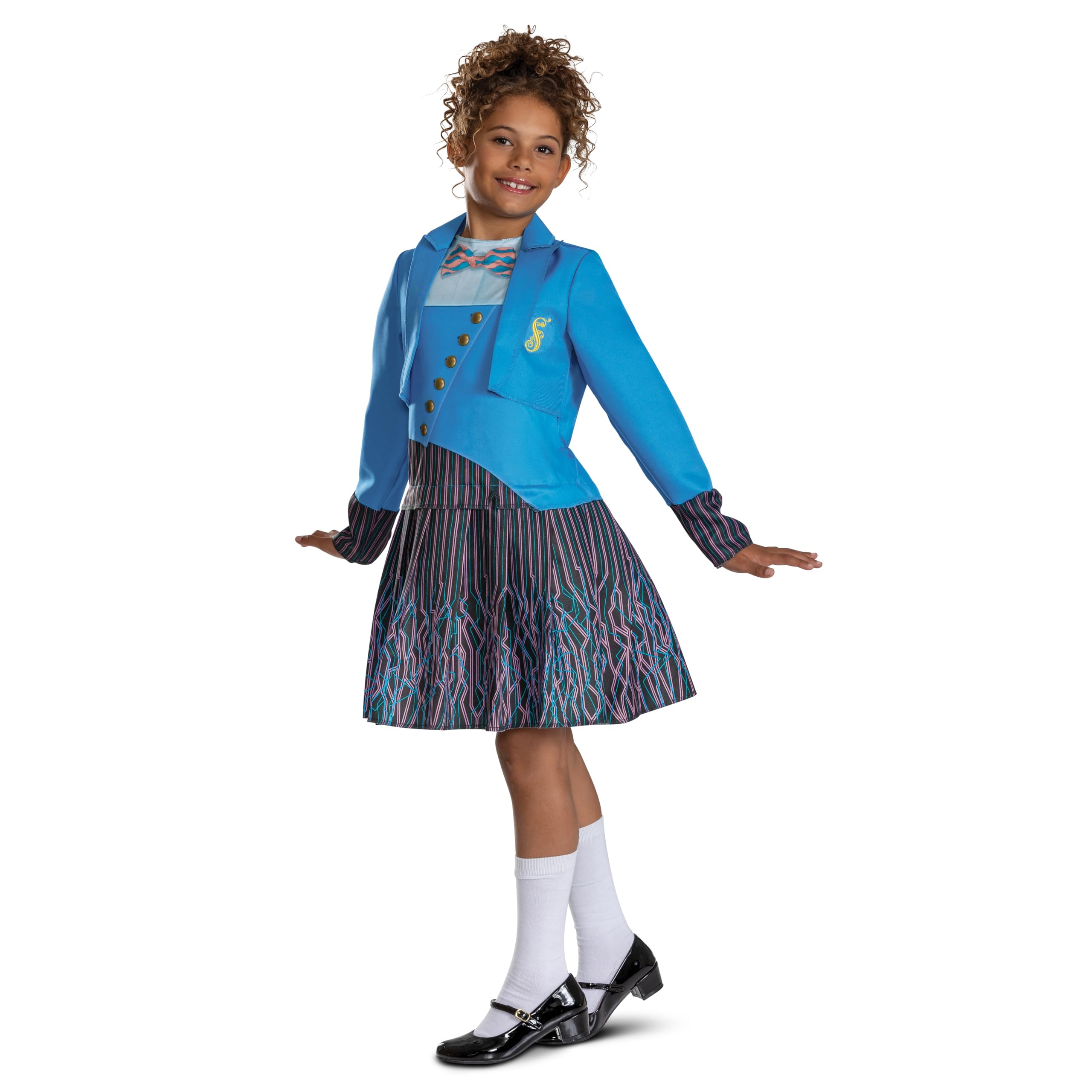 Disguise Wicked Shiz University Fancy Dress for Kids Official Wicked, Includes Collared Jacket with Buttons