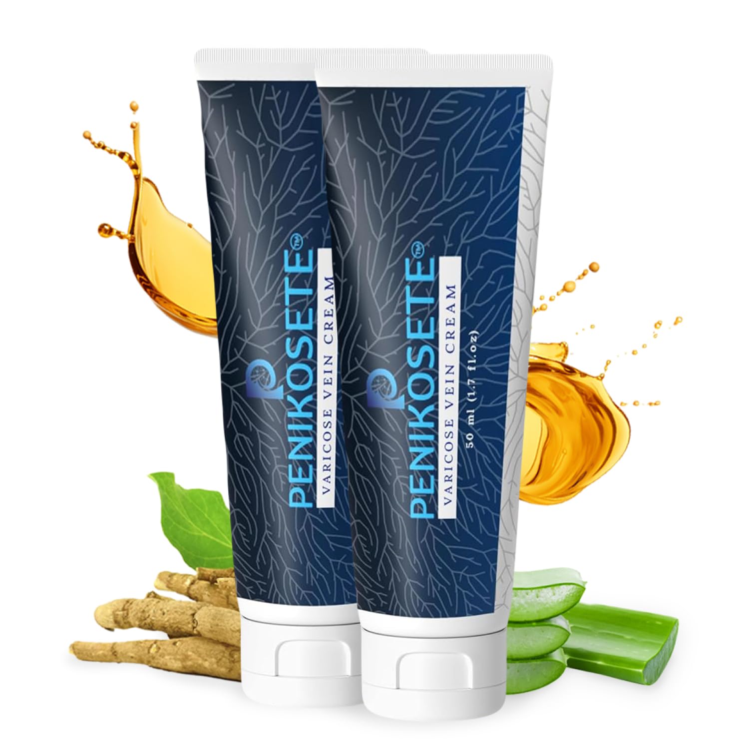 Varicose Veins Treatment | Pack of 2 | Natural Ayurvedic Cream for Legs with Ashwagandha | Spider Vein Removal Cream for Improved Circulation & Relief From Heavy Fatigued Legs | Non-Sticky