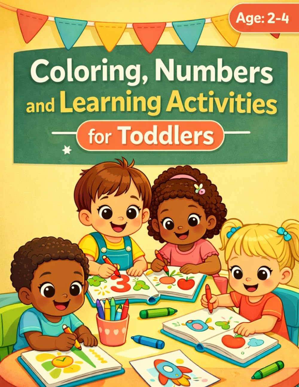 Coloring, Numbers and Learning Activities for Toddlers