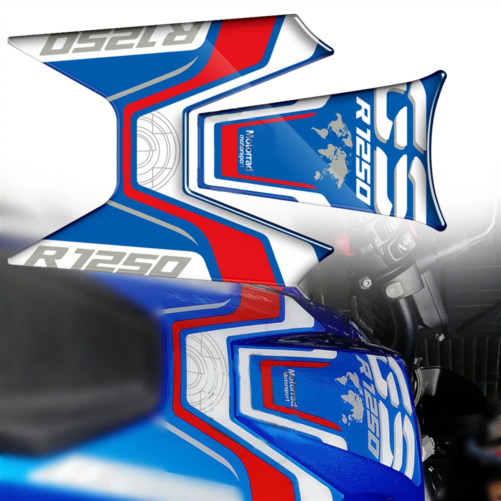 Étui de réservoir de gaz de moto 3D pour R1250GS : idéal pour vos roadtrips