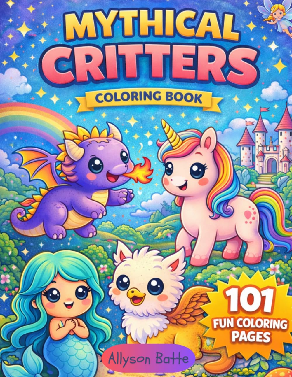 Mythical Critters (Critter Coloring Pages by Allyson Batte)