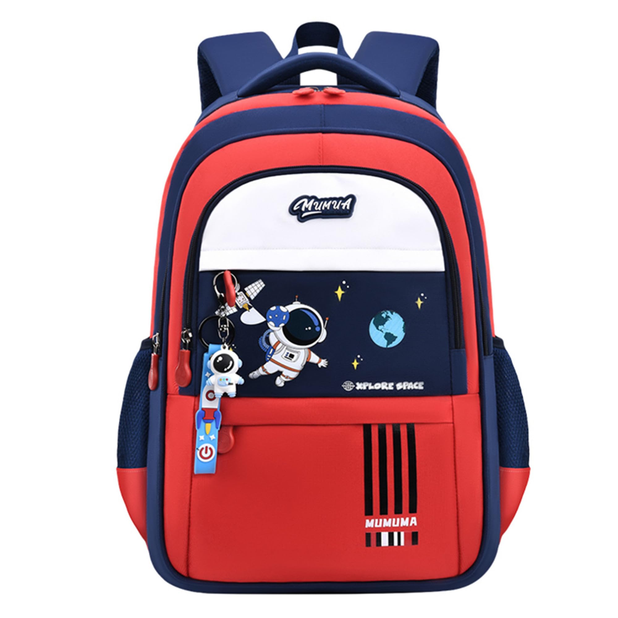 ZHANAO Boys Backpack Astronaut Sports Kids Backpack Space Schoolbag for Girls&Boys Elementary Student Bookbag