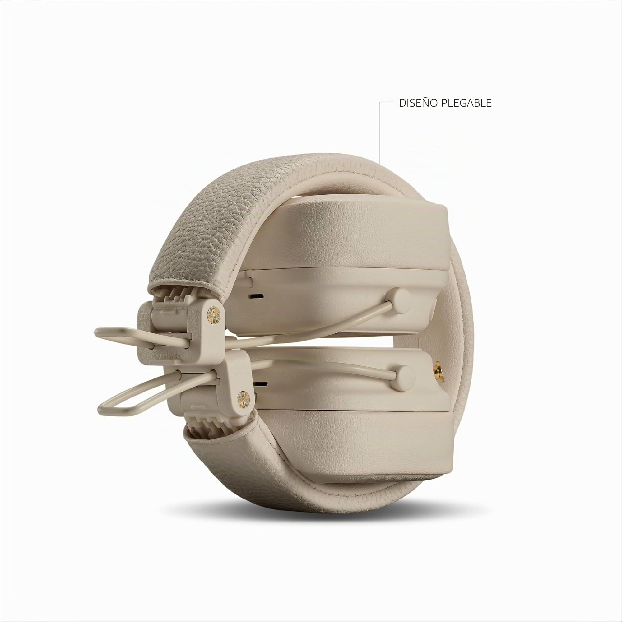 Marshall Major V Auriculares Inalámbricos Bluetooth, 100 Horas de Reproducción - Crema