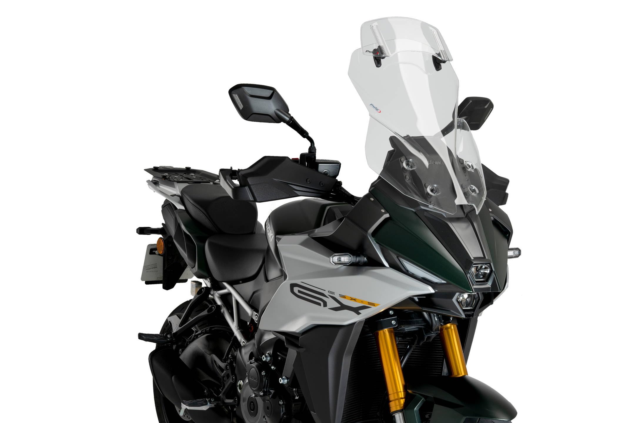 Puig 21989W Touring Windshield with Visor Clear