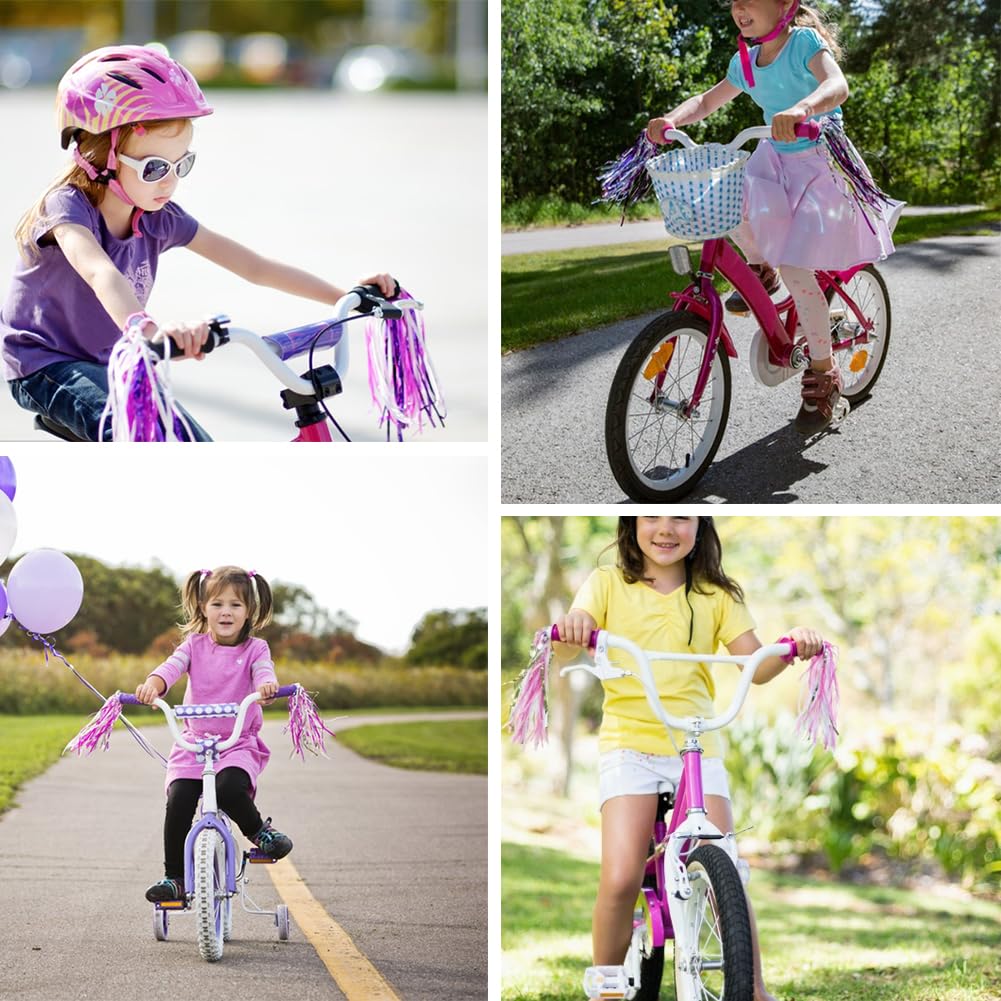 Fahrradgriffe mit Quastenschlangen, rutschfeste Gummi-Fahrradlenkergriffe für Kinder, Mädchen, Jungen, spezialisierte Ersatz-Fahrradgriffe, für Roller, faltbar, Mountainbike, Dreirad, BMX, MTB