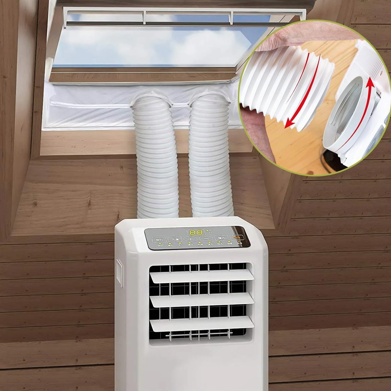 Tuyau d'évacuation, Tuyau de ventilation flexible, Tuyau d'évacuation pour climatisation, Tuyau d'évacuation pour sèche-linge, Tuyau pour climatisation pour climatiseurs, sèche-linge, Tuyau