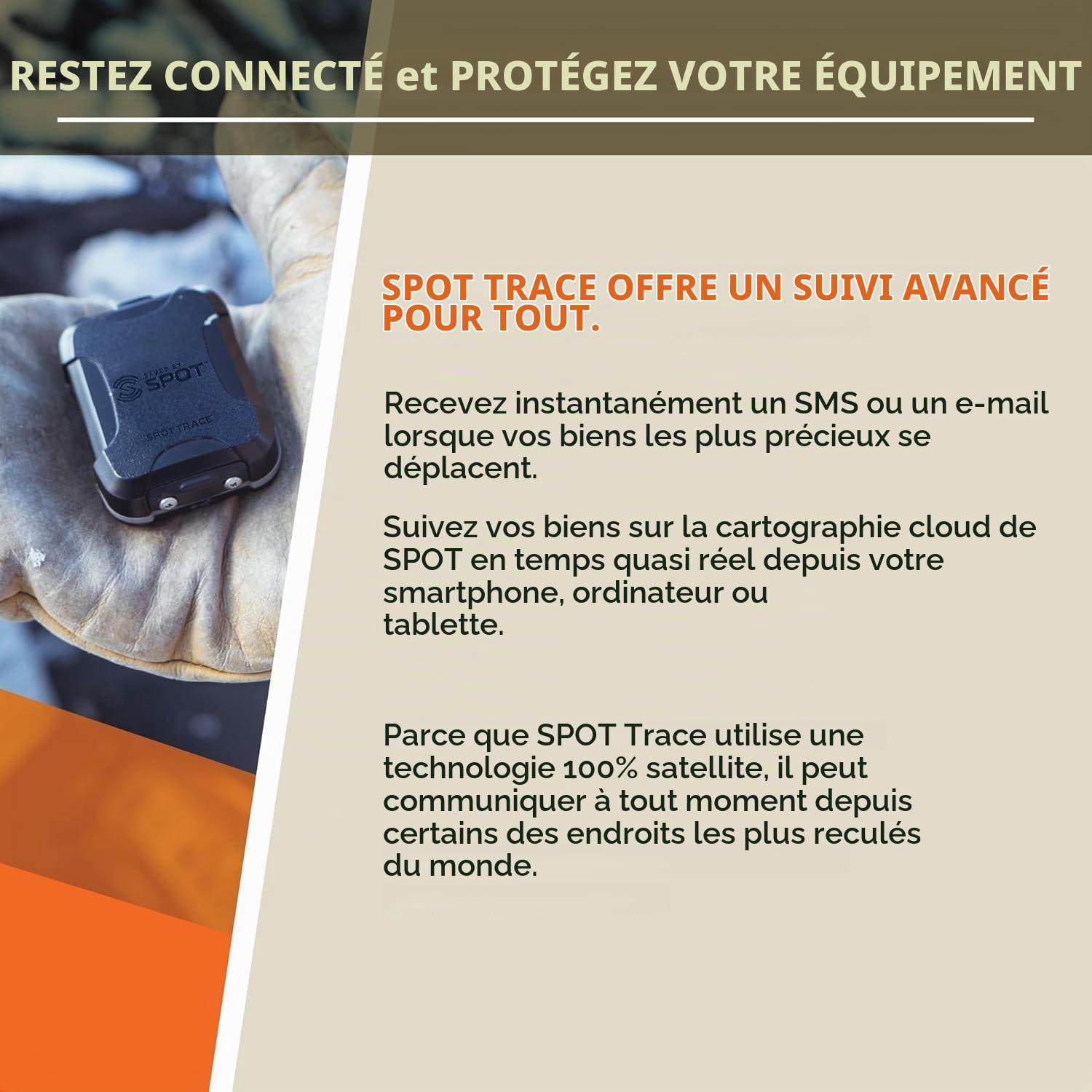 Spot Trace Localisateur Satellite avec Alarme antivol