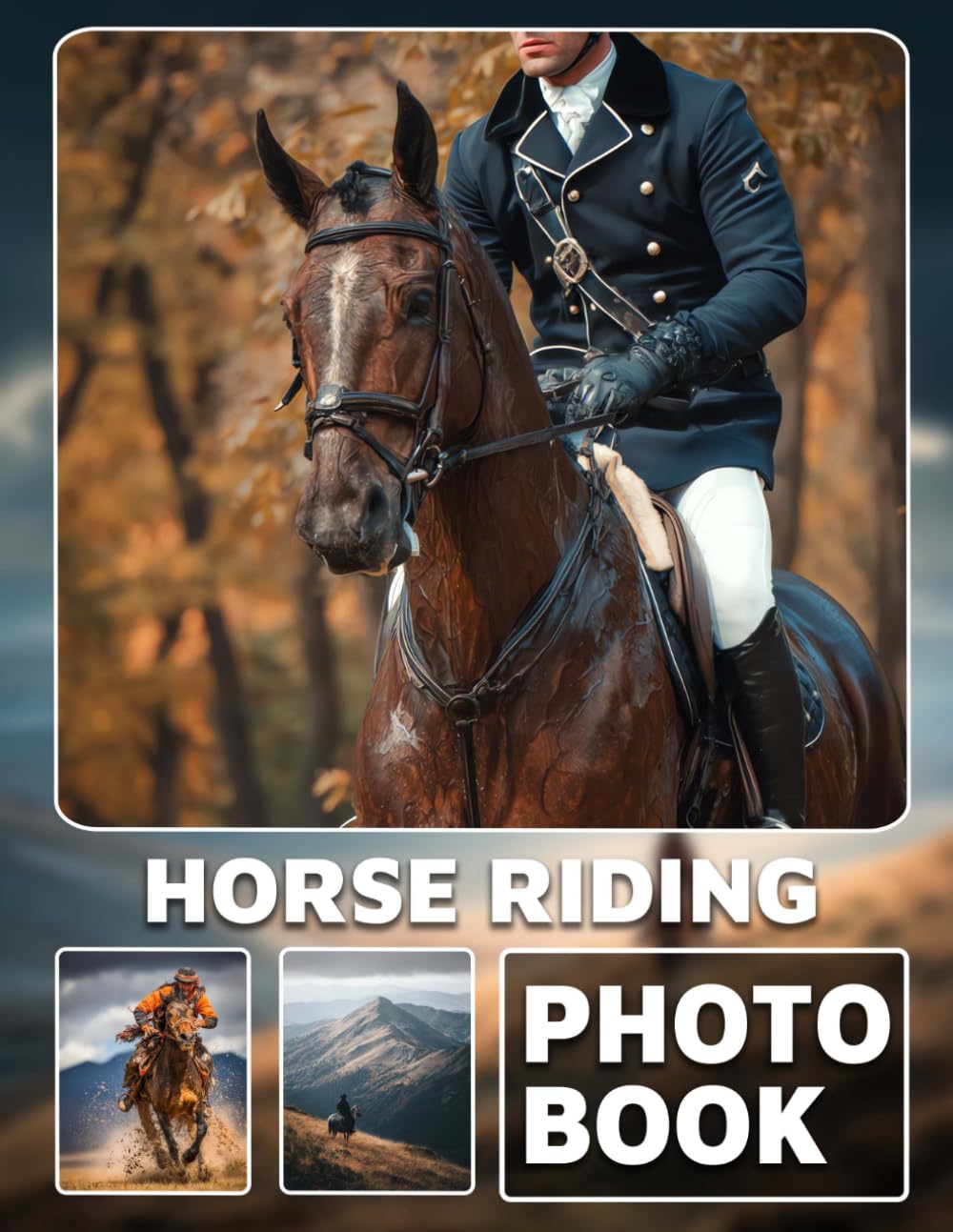 Horse Riding Photo Book: Photo Album Collection With 40 Images Of Equestrian Sport And Majestic Horseback Riding Moments