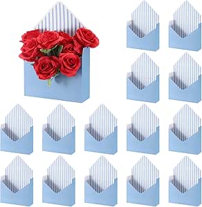 Aazon.co: Glenal 12 Pcs Kraft Paper Flower Gift Box Bouquet Bags Rectangle Flower Waterproof