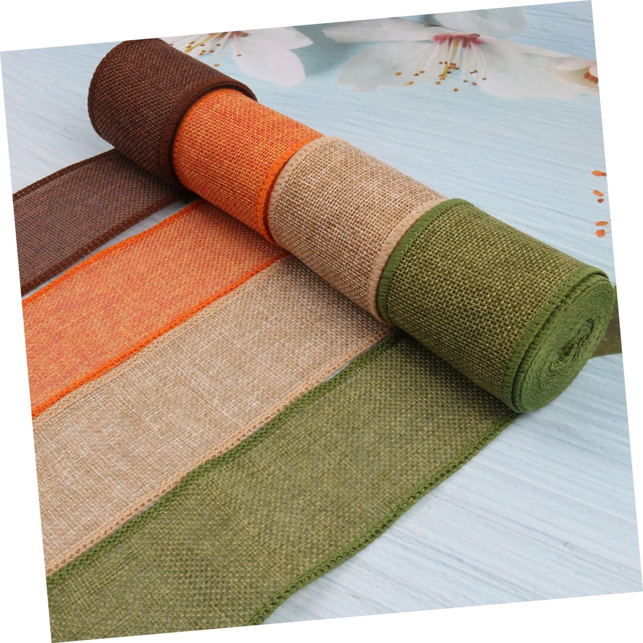 SHINEOFI 2 Sätze Hochzeitsband ribbon bandfeile Geschenkband-Set hochzeitdeko schienbeinschoner tape Randbereich Sackleinen Schleife Bänder Verpackungsmaterial Verpackungsband Leinenimitat