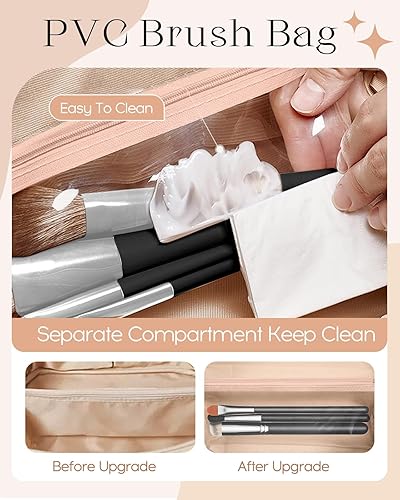 Miniatura 2 de Bistup Bolsa de maquillaje con cremallera media, 2-Pequeño corazón, Mujer