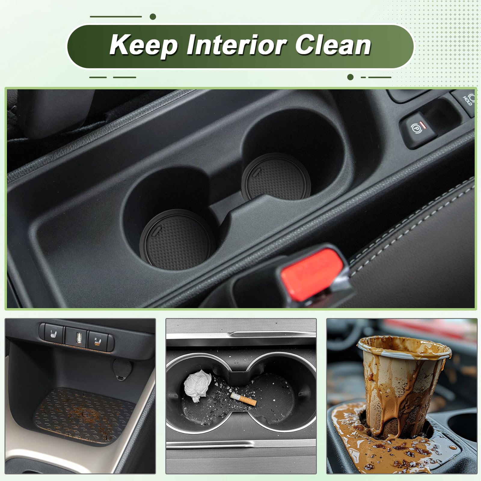 Tappetini Antiscivolo Per Toyota Yaris Cross 2021-2024 - Set In Gomma Per Console E Porta, Colore Blu - Foto 6