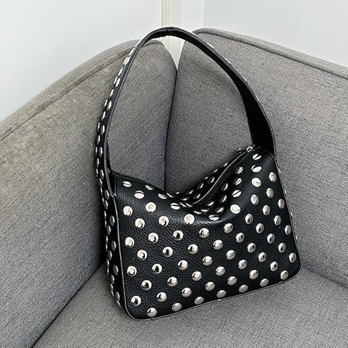 Vhitler Studded Purses Y2K Shoulder Bag 90S Punk Women Small Shouder Purse Vegan Leather Designer Handbags Streetwear 2000S thumb #6