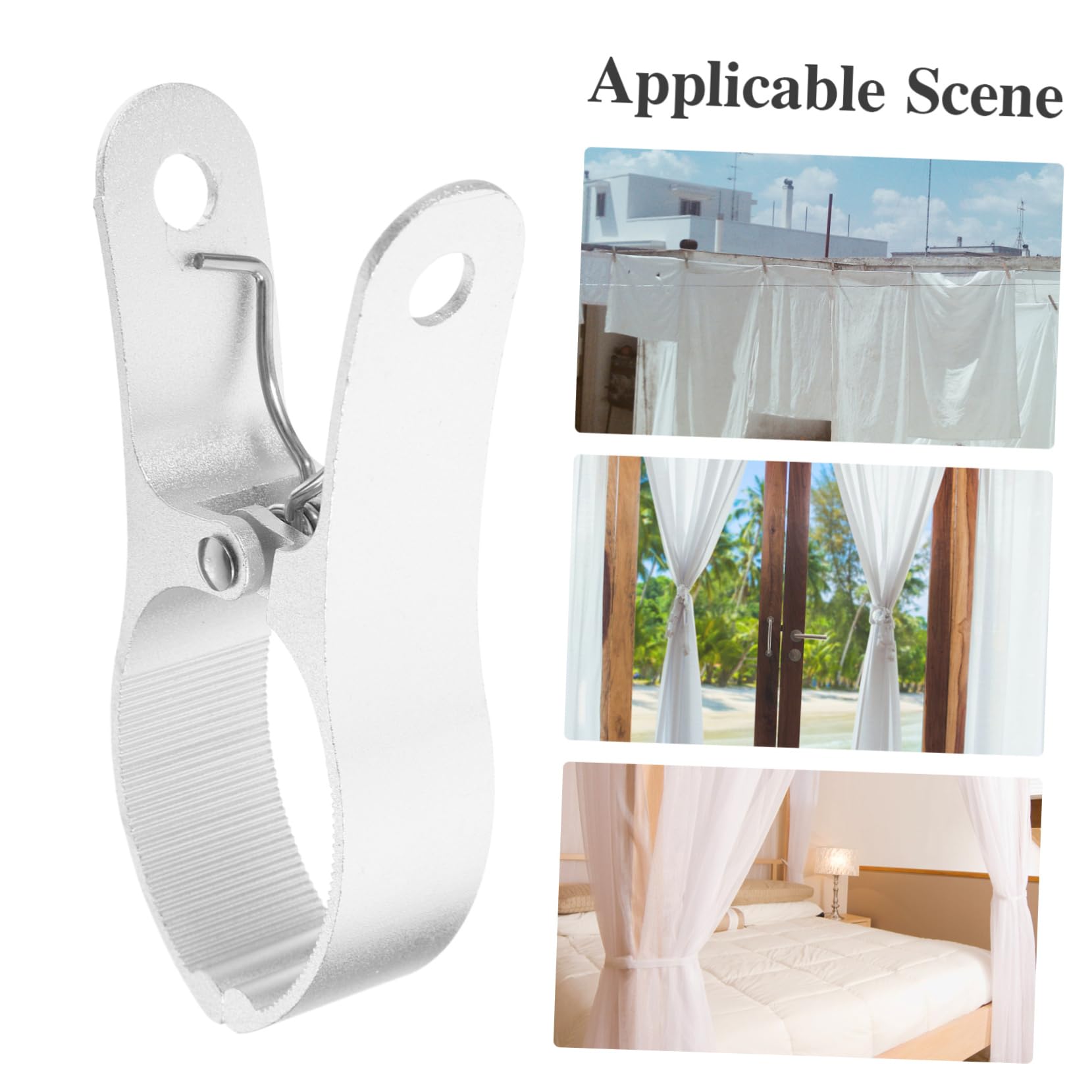 6piezas Antiviento para Ropa Clips Multiusos De Secado para Toallas y Edredones Fijación Jardín Baño y