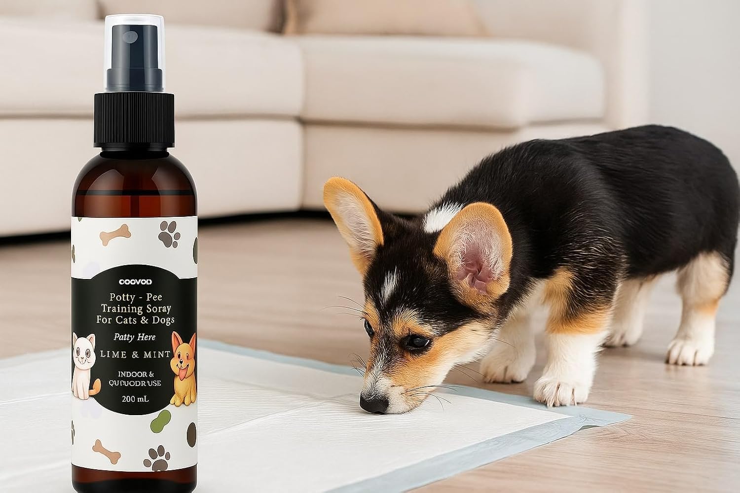 Puppy Training Spray | Dog Potty Training Spray for Indoor & Outdoor Use | Dogs Potty Spray for Training | Dog Pee Spray | No More Marking | 200ml, MiniSPY for Pet Home 2