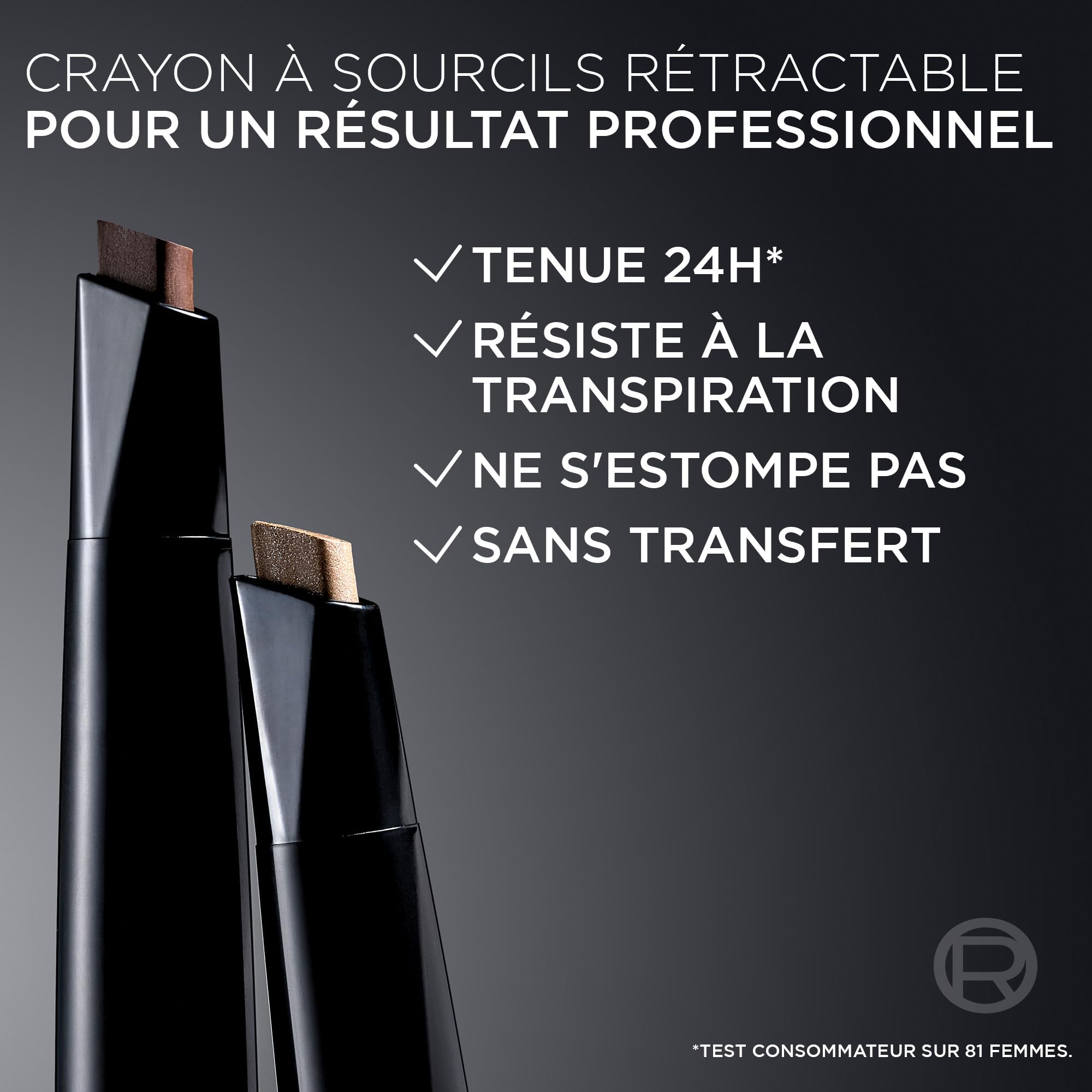 L'Oréal Paris Kredka do brwi z odkręcaną trójkątną końcówką do definiowanych i naturalnych brwi, Infaillible Brows 24h Brow Filling Triangular Pencil, nr 5.0 Light Brunette
