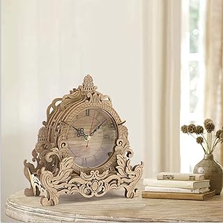 Own1one Own1one Orologio Puzzle 3D in Legno Kit in Legno Kit, Orologio a pendolo Jigsaw Puzzle, Fai da Te Kit di Costruzione in Legno 3D per Taglio Laser Adulti, luce