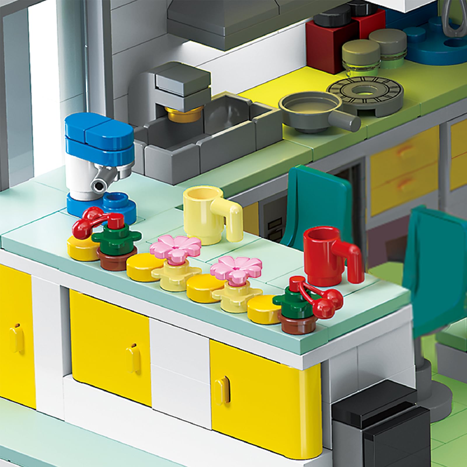 Hallisun Friends House Building Block Set, Friends Flat Mini Block Model Kit - Image 2