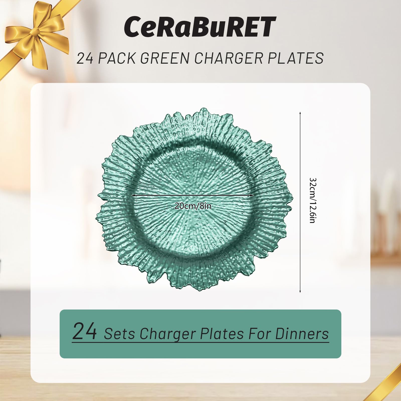 CeRaBuRET 24 Pack Charger Plates, 12.6