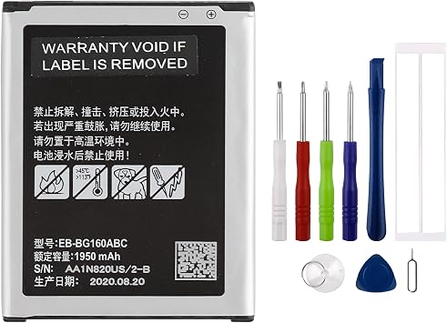 New EB-BG160ABC Rechargeable Battery Compatible with Galaxy Folder 2 SM-G1650W, SM-G160N with Tools