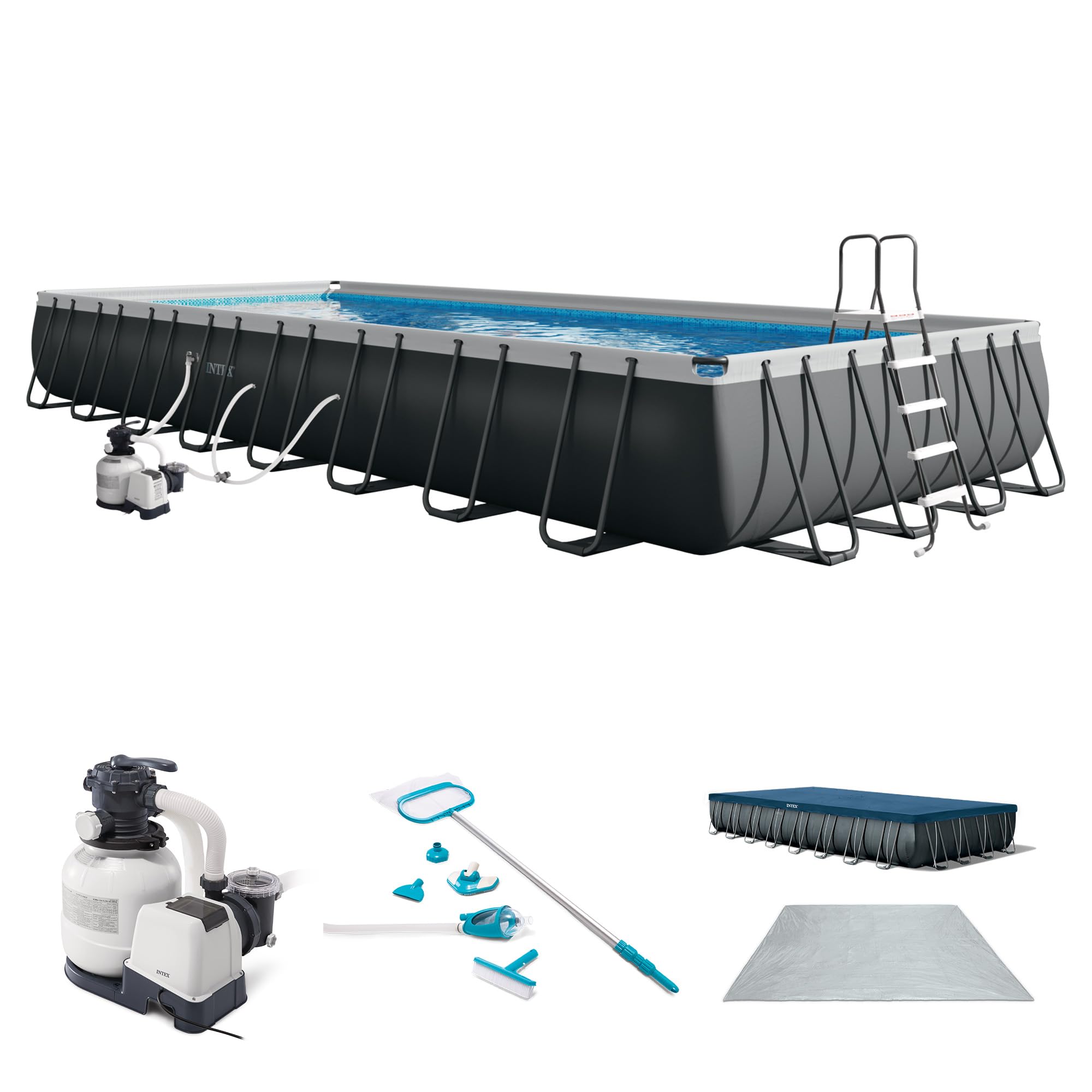 Amazon.com: INTEX 26373EH Ultra XTR 32ft x 16ft x 52in Above