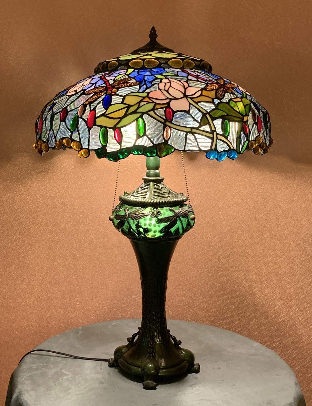 Prоmо Dіѕсоunt Uр Tо 70% оƒƒ Table Lamp(E26X3 E12X1 Bulb)18 Inch Wide Stained Glass Home Decor Light Dragonfly Lotus Design Lamp Shades Resin Base HT-Tiffany Lights for Bedroom Kitchen The Office Coffee Table Dresser Sound Bar Exсluѕіvе Dіѕсоunt 🔥 Table Lamp(E26X3 E12X1 Bulb)18 Inch Wide Stained Glass Home Decor Light Dragonfly Lotus Design Lamp Shades Resin Base HT-Tiffany Lights for Bedroom Kitchen The Office Coffee Table Dresser Sound Bar
