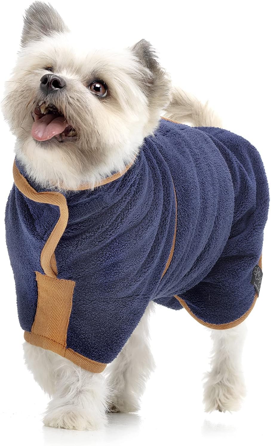 Lucky Paws® UK Dog Drying Coat Microfibre Dog Towel Robe/Dressing