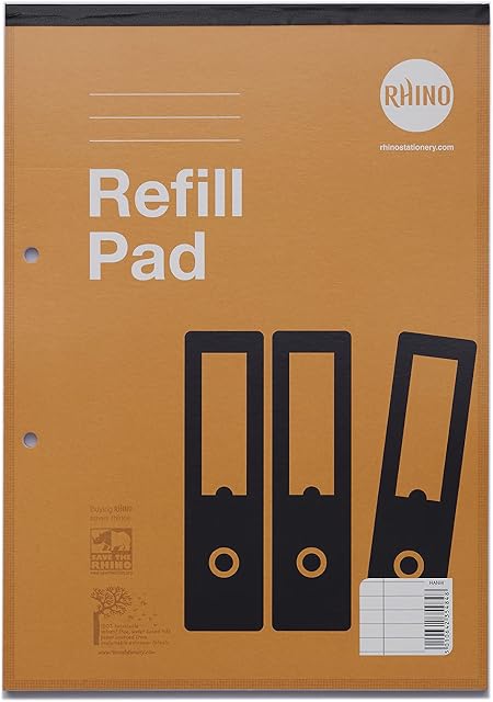 RHINO HANM-4 Refill Pad A4 80 leaf 6mm Ruled & Margin