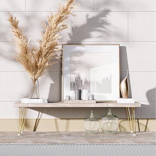 Miniatura 86 de SMARTSTANDARD Patas de muebles de horquilla de alta resistencia de 16 pulgadas, proyectos de bricolaje de metal para mesitas de noche, mesa de café