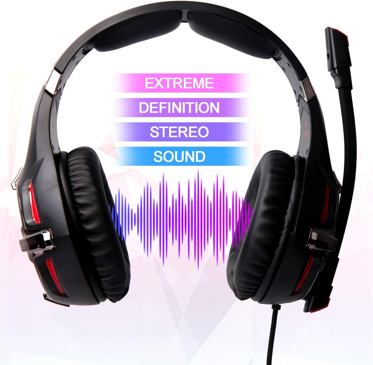 ❤ Crazy Deals Xbox Headset, Stereo Gaming Headset with Mic for PS4, PS5, Xbox One, PC, Mobile, Switch, 3.5mm Jack Noise Cancelling Gamer Headphones Lightweight Over Ear Headphones