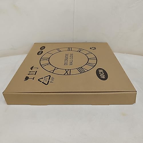 Miniatura 12 de Reloj de pared grande  16 pulgadas reloj de pared de metal silencioso sin tictac, plata moderna vintage, funciona con pilas, ideal para sala de