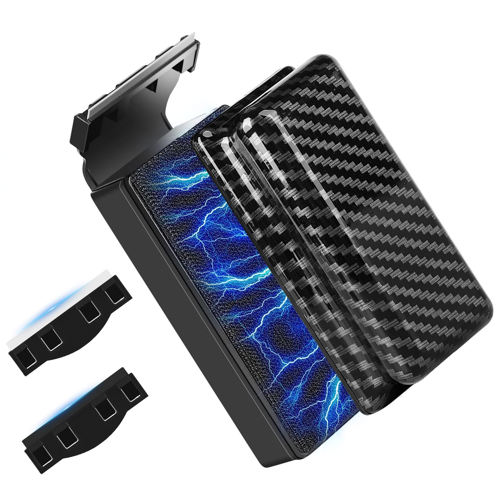 hygger Aquarium Scheibenreiniger Magnet, Aquarium Magnetbürste Scheiben Reinigungsmagnet mit 2 Schaber, Fish Tank Scheibenreiniger Algenmagnet bis Acryl Glasstärke, Schwimmendes Design (M(5-12mm))