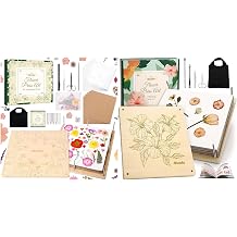 Aboofx Extra Large Flower Press Kit for Adults, 17" x 11.8" & 15"x 15" Wooden Flower Pressing Kit for Pressed Flowers & Plant for DIY Art,Wedding Bouquet Preservation for Frame Bookmark Resin Art GIF