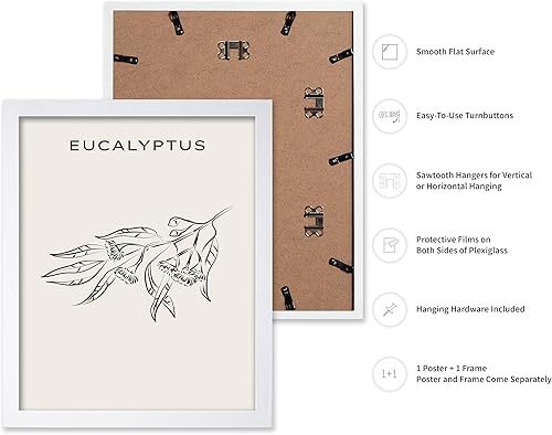 Miniatura 296 de Poster Master Póster de peonías – Estampado de flores retro – Ilustración floral – Ilustración en blanco y negro – Diseño de línea y abstracto –