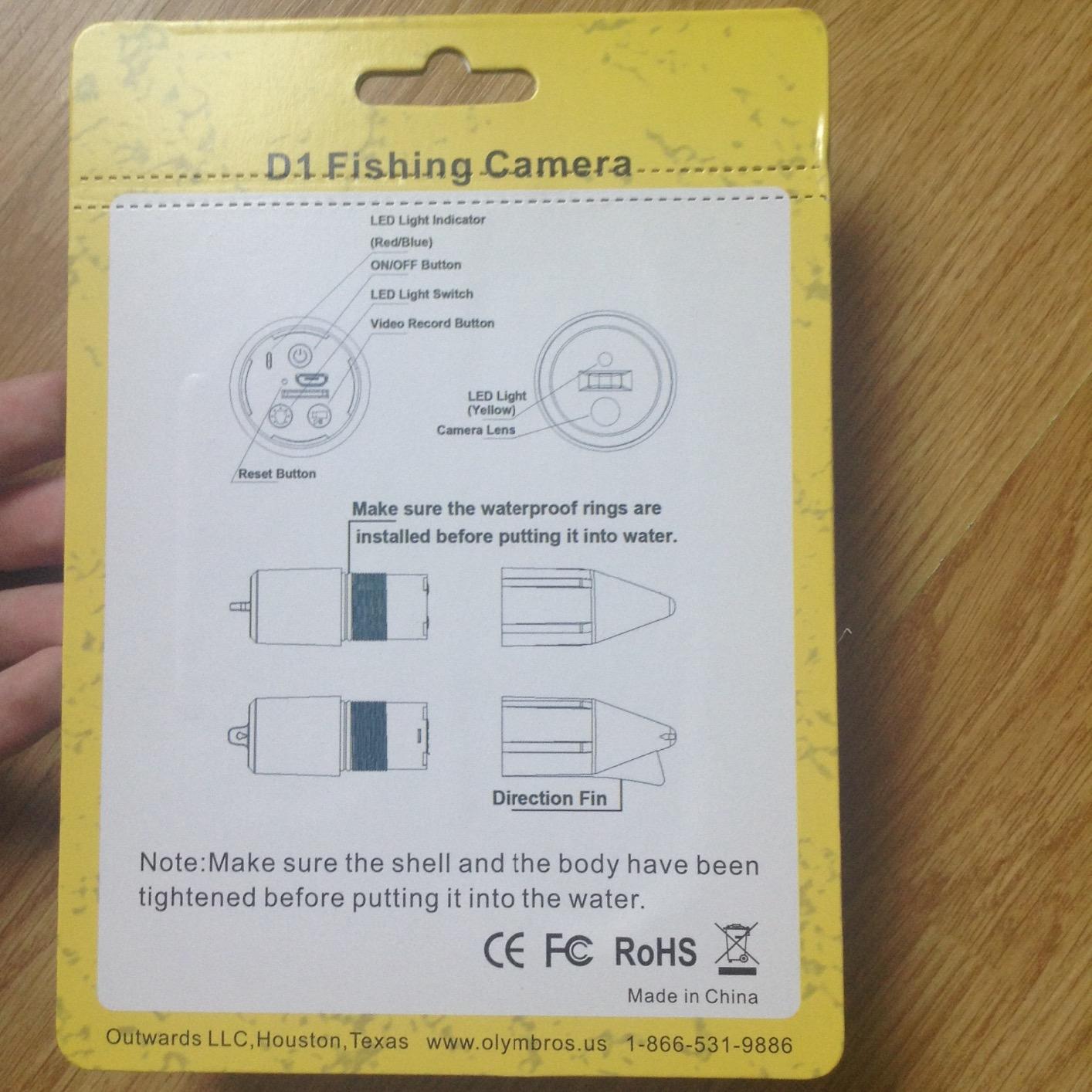 Olymbros Underwater Fishing Camera HD Fish Video Camera Waterproof