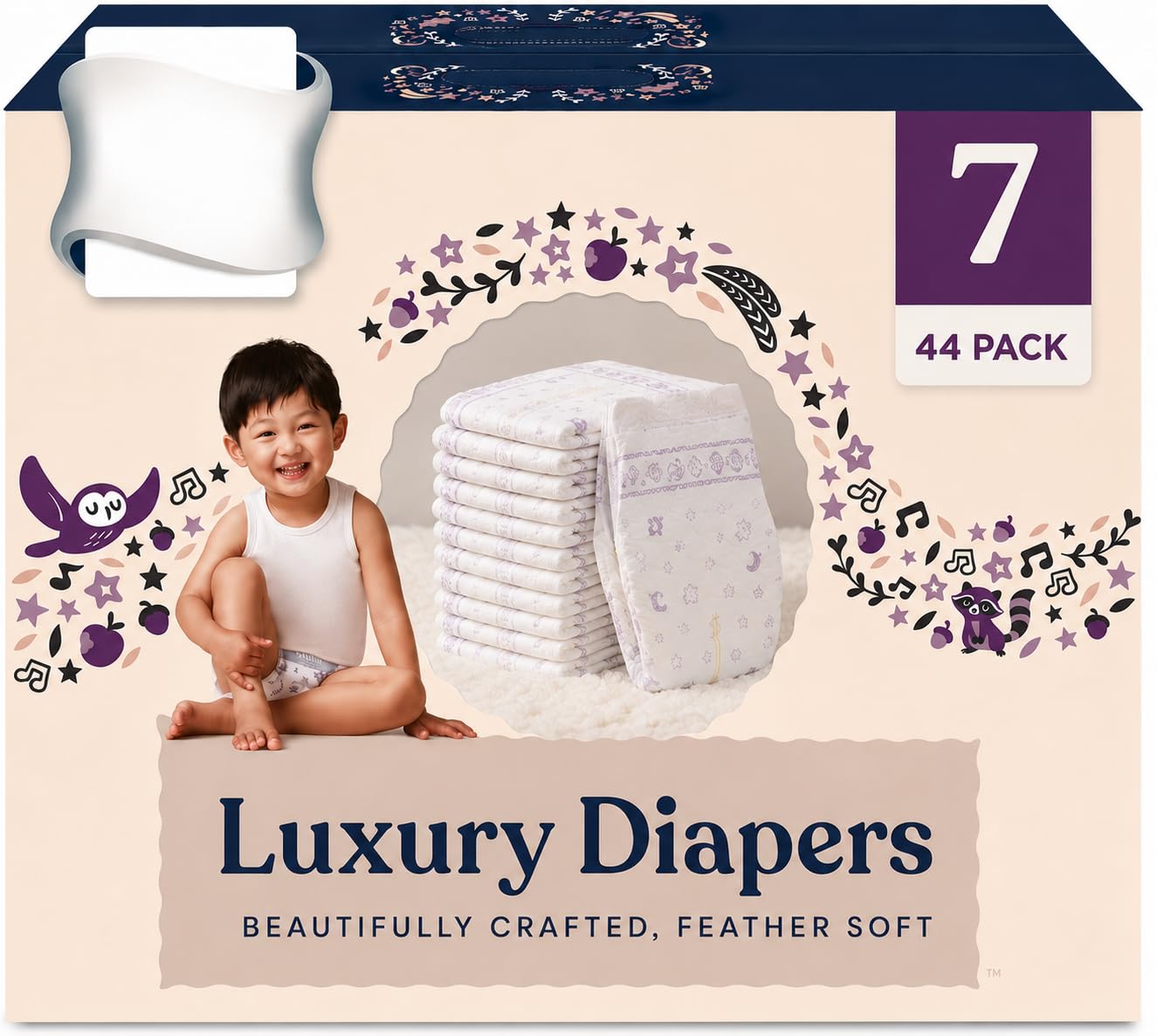 Luxury Baby Diapers (7, 44, Count)