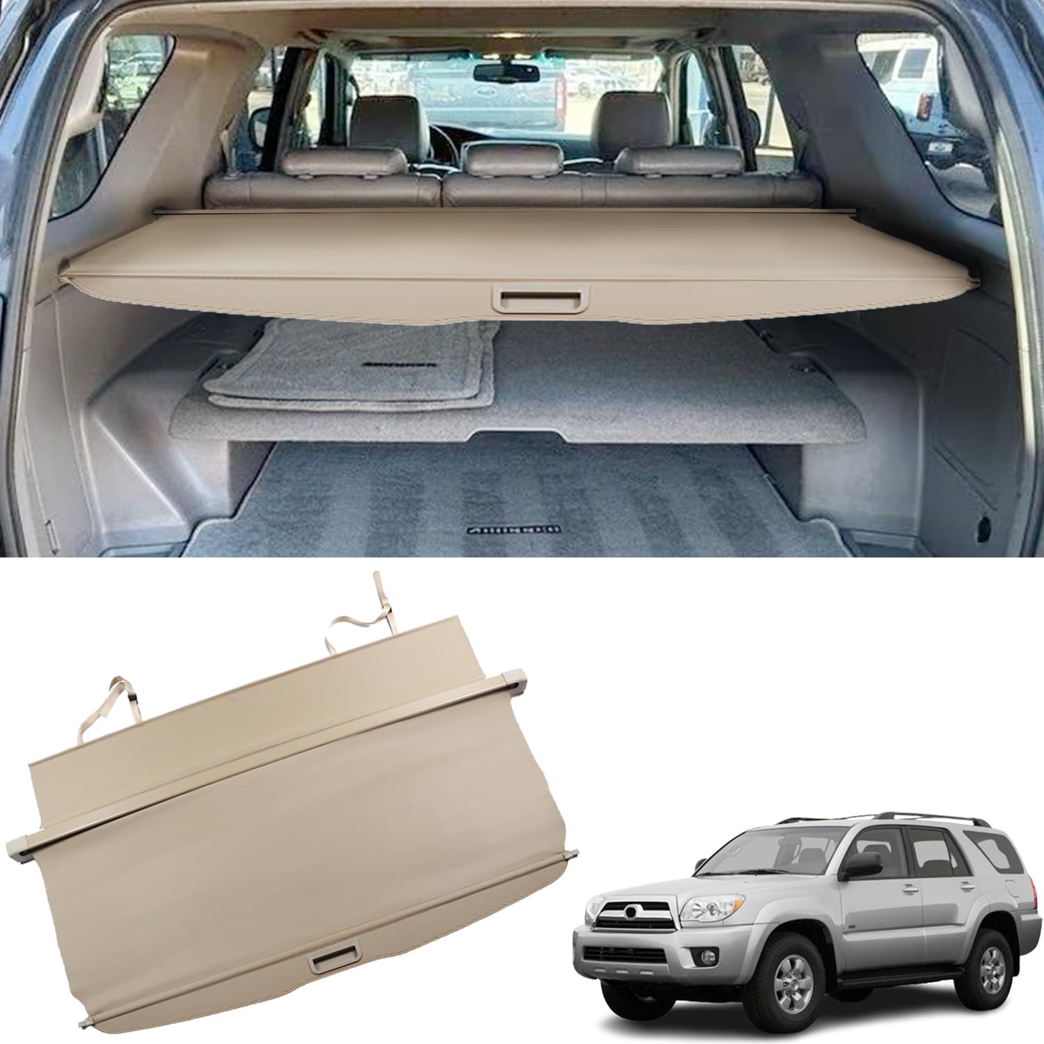 Funda De Vinilo Para Asiento Inferior Color Bronceado | Toyota 4Runner Limited 2003-2009 | Ajuste Directo