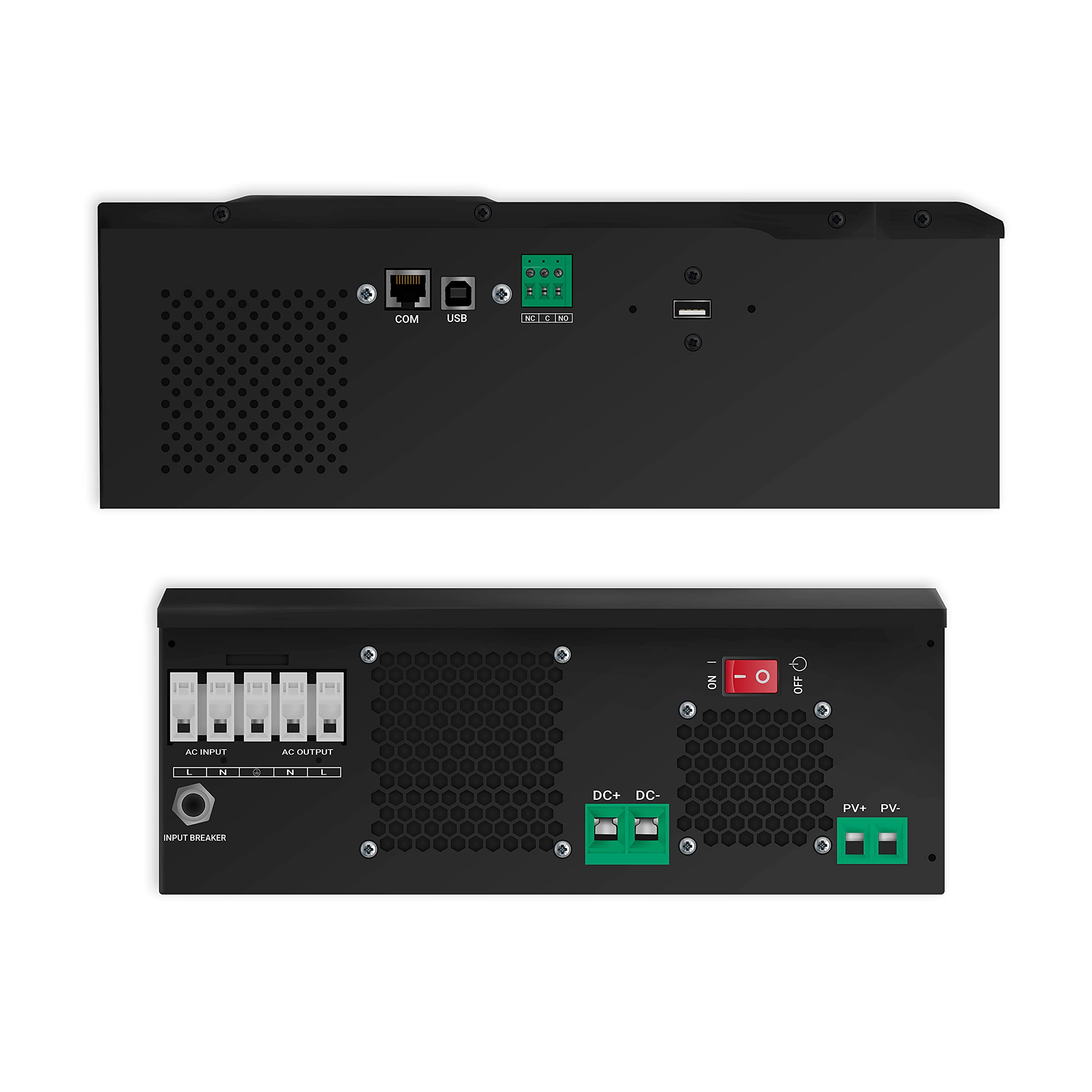 Green Cell 3000W/6000W 3kW 24V 230V Solaire Convertisseur Inverter Onduleur sinusoïdal Off Grid Power Inverter avec régulateur de Charge MPPT Pur sinusoïdal Transformateur